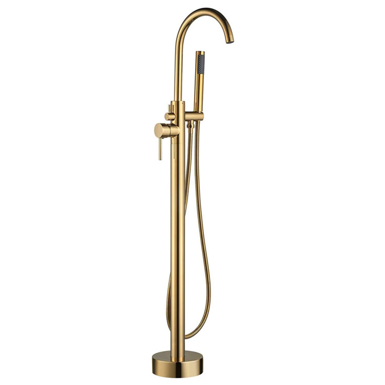 Miscelatore vasca freestanding oro