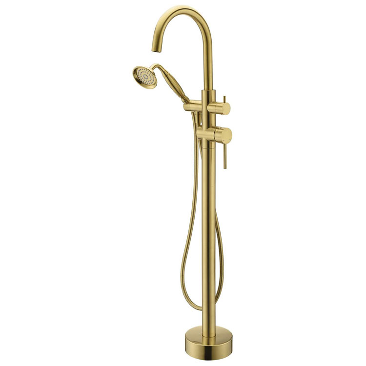 Rubinetto per vasca freestanding oro