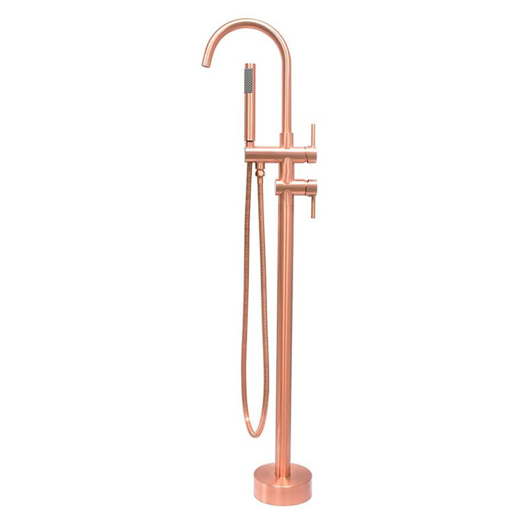 Miscelatore vasca freestanding oro rosa